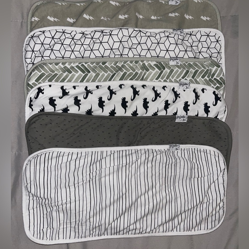 Copper Pearl burp clothes 6pack